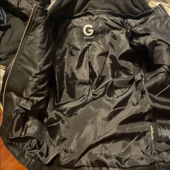 G by Guess Black Faux Leather Jacket - Picture 5 of 6